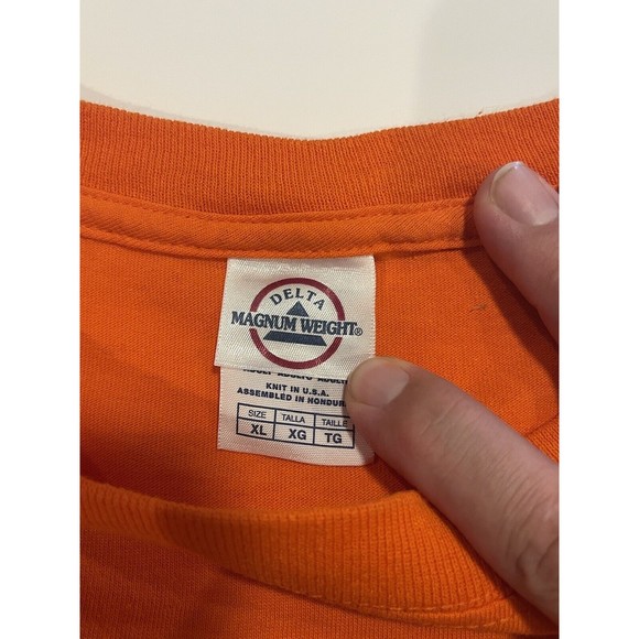 Sturgis Bike Week 2008 Long Sleeve Motorcycle T-Shirt Double Sided Orange Flames - Picture 10 of 16